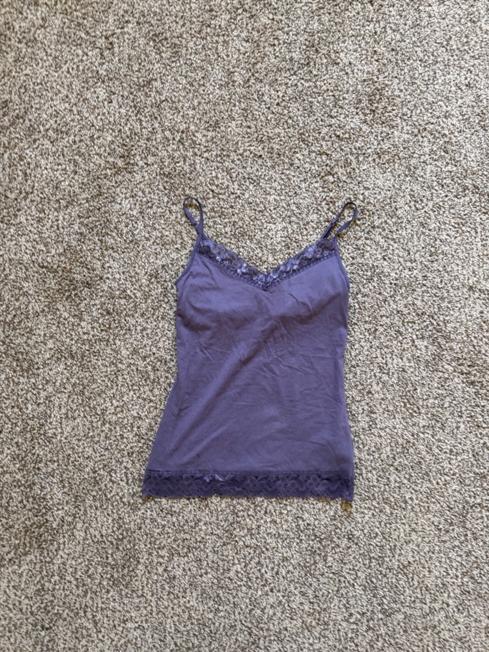 Purple Lace Tank Top